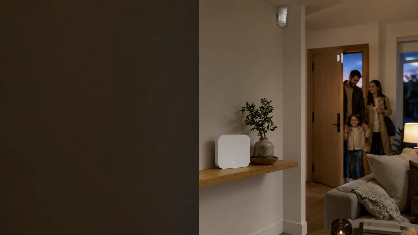 Installation illustrant Alarme maison et appartement avec télésurveillance