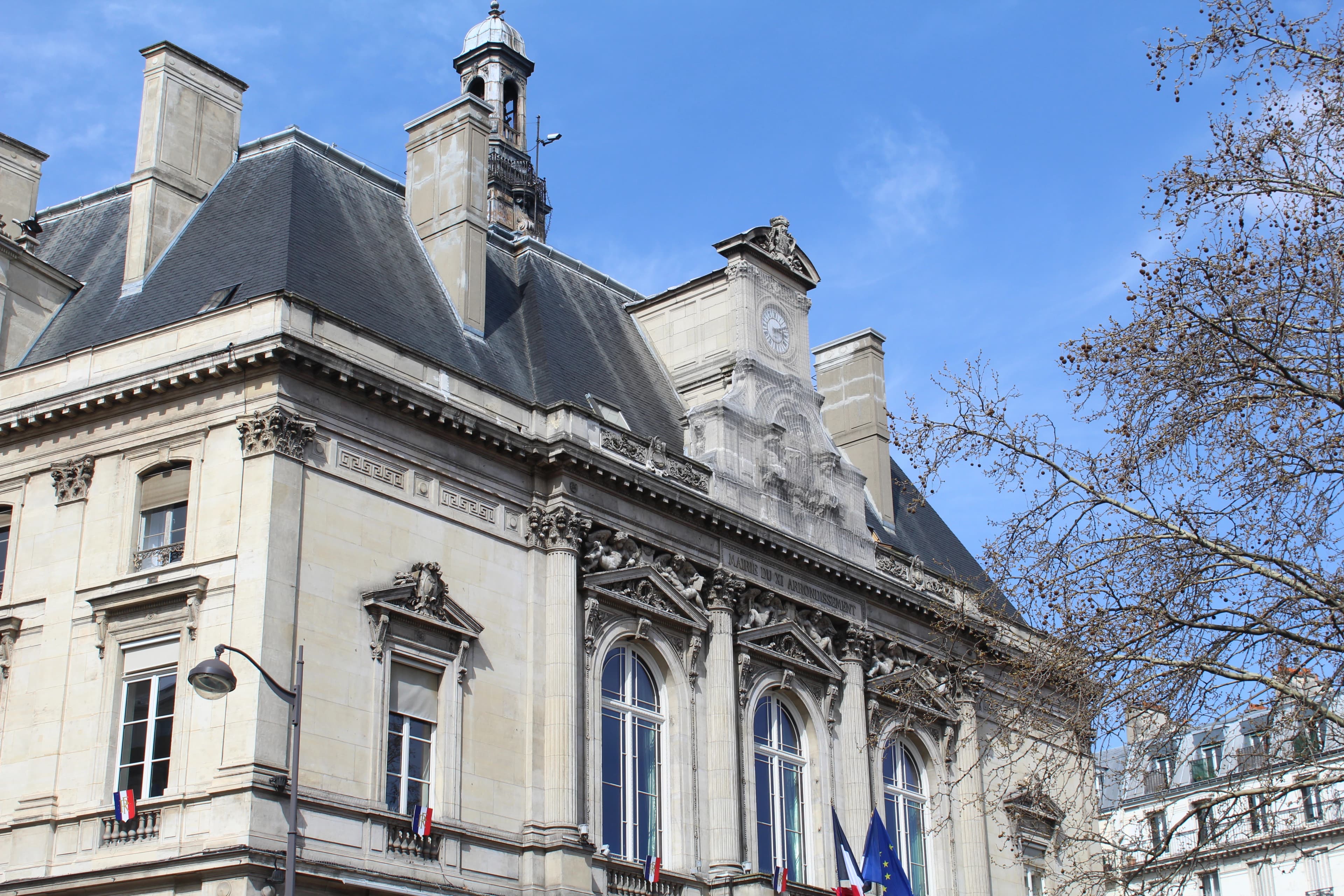 La mairie du 11e arrondissement, place Léon-Blum