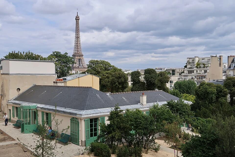 La Maison de Balzac et son jardin, rue Raynouard dans le 16e arrondissement