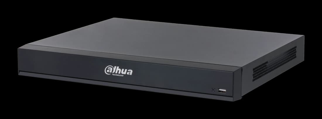 Enregistreur vidéo réseau Dahua NVR5216-16HP-XI/Pro noir vu de trois quarts