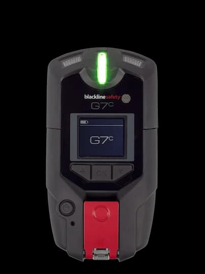 Photo officielle : Blackline Safety G7c avec Blackline Live · parc existant